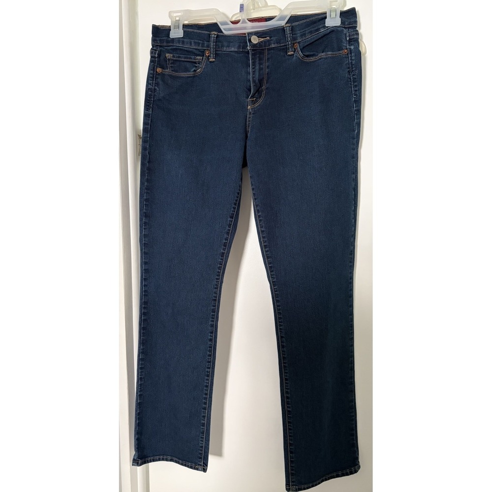 Lucky Brand Sofia Straight Size Mid-Rise Regular Size 14/32  Dark Blue ExcelCond